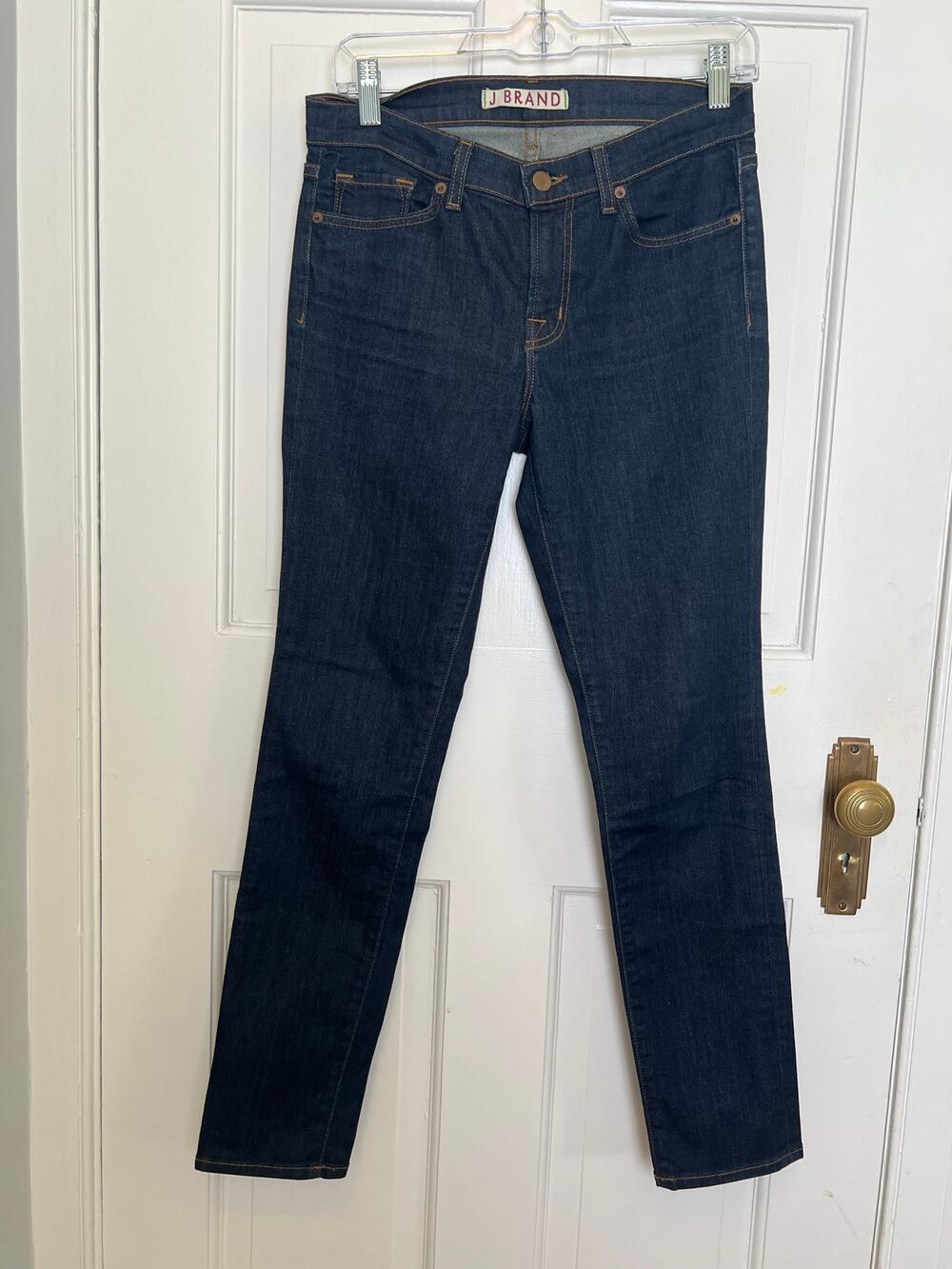 J Brand Skinny Leg Dark Wash Jeans Mid Rise Casual Denim Stretch Women's 28